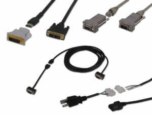 Conduit Breakout Cables (DVI, Serial, VGA, and Power shown)