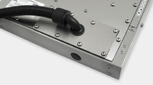 IP65/IP66 Conduit Cable Exit Cover Plate Option for Universal Mount Industrial Monitors
