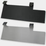 Industrial Keyboard Mounting Tray with Extension Tray for Mouse, top views